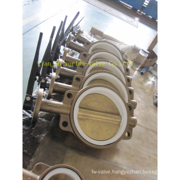 Al-Bronze Butterfly Valve with PTFE Seat (D7A1X-10/16)